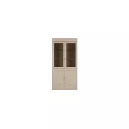 Vaisselier 4 portes en bois beige