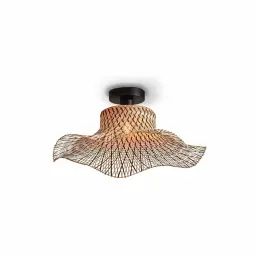 Plafonnier bambou  naturel/noir, h. 15cm
