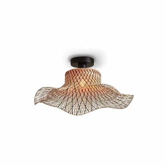 Plafonnier bambou  naturel/noir, h. 15cm