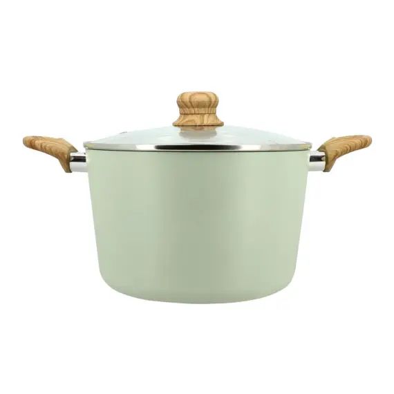 Faitout en aluminium Ø24cm céladon – compatible induction