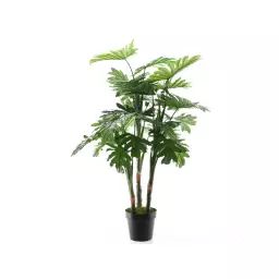 Philodendron artificiel en plastique vert