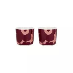 Tasse à café Tasses & mugs en Céramique, Grès – Couleur Rouge – 7.5 x 7.5 x 7 cm – Designer Maija Isola