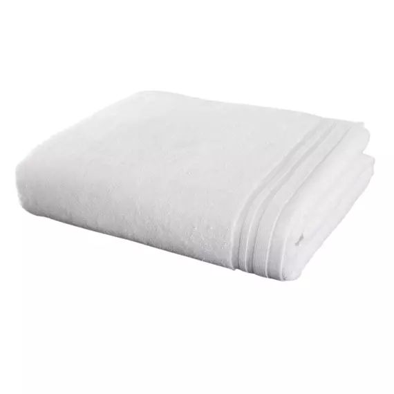 Drap de bain en coton blanc 70×140 cm