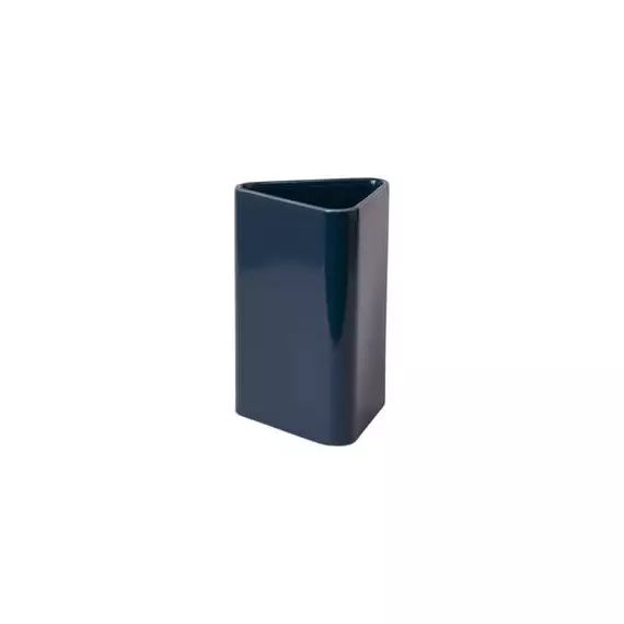 Vase Canvas en Céramique, Céramique émaillée – Couleur Bleu – 22.89 x 22.89 x 20.5 cm – Designer Nicholai Wiig-Hansen