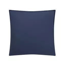 Taie d’oreiller en coton bleu 65×65