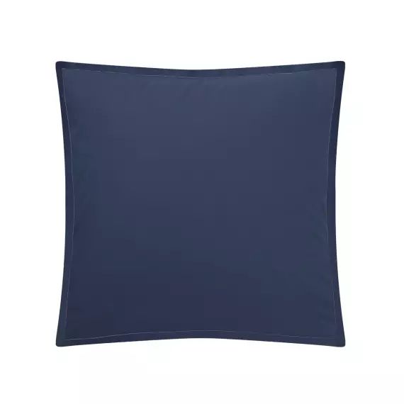 Taie d’oreiller en coton bleu 65×65