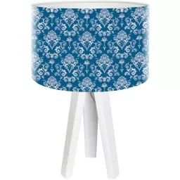 Lampe de chevet Bois Bleu 30x30x45 cm