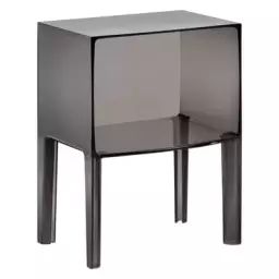 Table de chevet Ghost en Plastique, PMMA – Couleur Gris – 50 x 40 x 57 cm – Designer Philippe STARCK with Eugeni QUITLLET