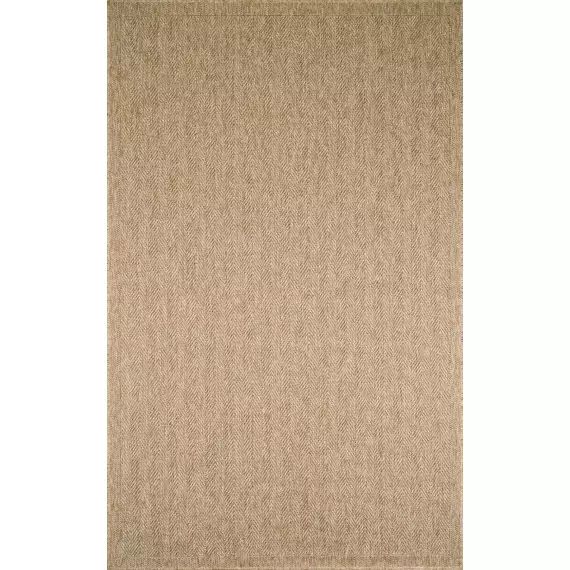 Tapis chevron effet jute naturel en polypropylène 50×80