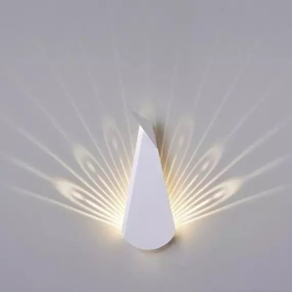 PEACOCK-Applique LED Paon avec prise H37cm