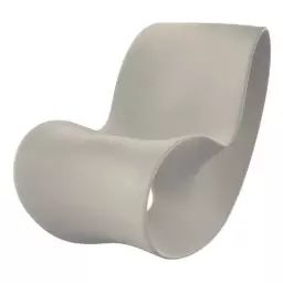 Rocking chair Voido en Plastique, Polyéthylène – Couleur Gris – 120 x 58 x 78 cm – Designer Ron Arad