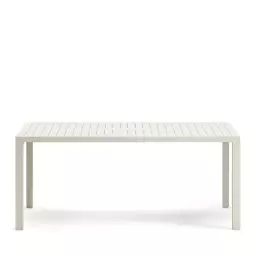 Culip – Table à manger de jardin en aluminium 180cm – Couleur – Blanc