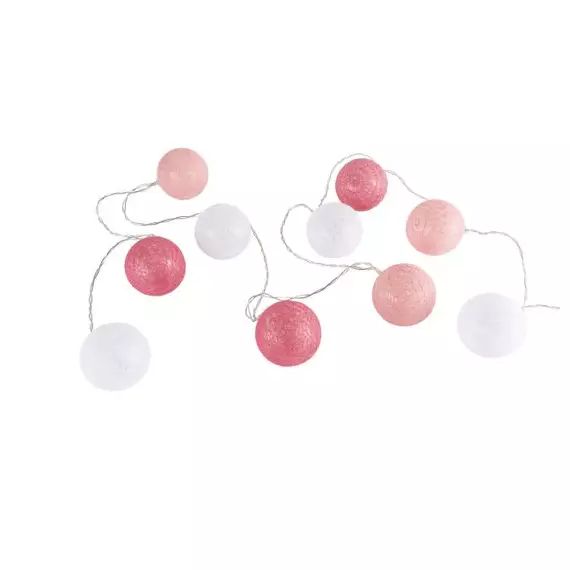 Guirlande 10 LED ELFI multicolor rose