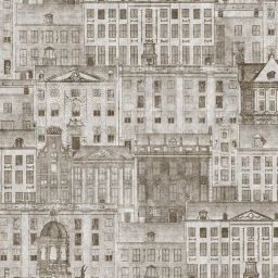 Papier peint panoramique PANORAMA old town lisse sépia intissé l.212 x H.280 cm