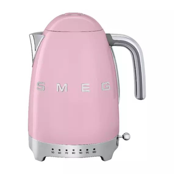 Bouilloire Année 50 1,7 l  en inox  rose