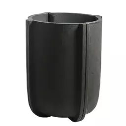 Pot de fleurs Cassero en Plastique, Polyéthylène – Couleur Noir – 83.2 x 83.2 x 70 cm – Designer Patricia Urquiola