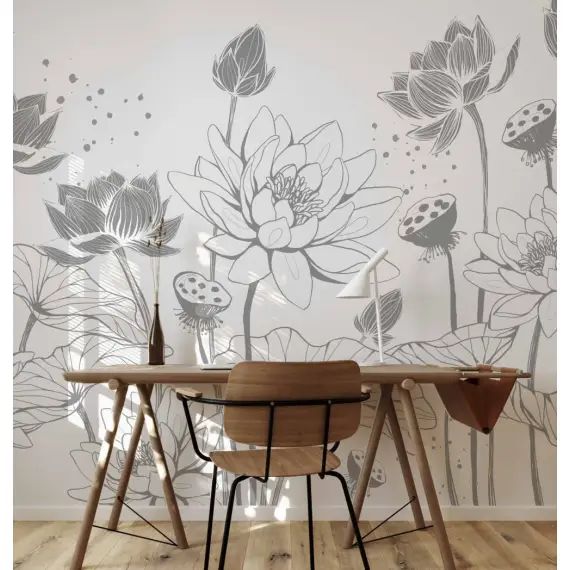Papier peint panoramique nympheas – 250×340