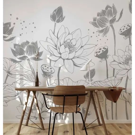 Papier peint panoramique nympheas – 250×340