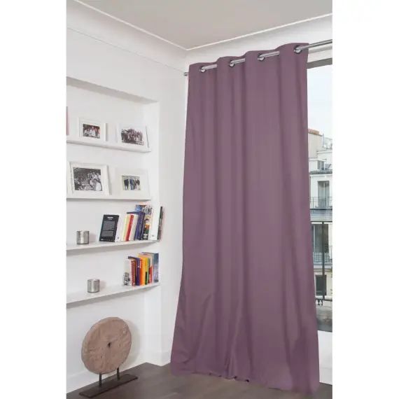 Rideau occultant total violet 135 x 250