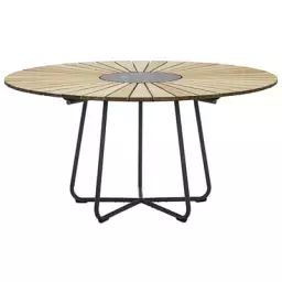 Table ronde Circle en Bois, Bambou – Couleur Bois naturel – 138 x 138 x 71 cm – Designer Henrik  Pedersen
