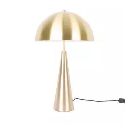 Sublime – Lampe à poser champignon en métal – Couleur – Or