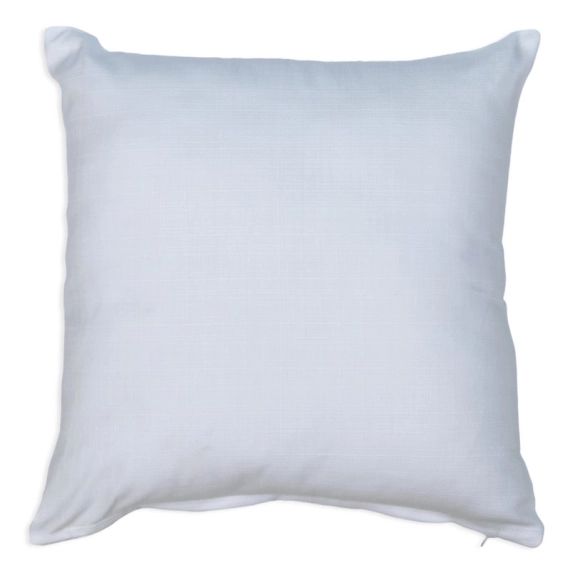 Coussin Leya, coton biologique, blanc l.45 x H.45 cm