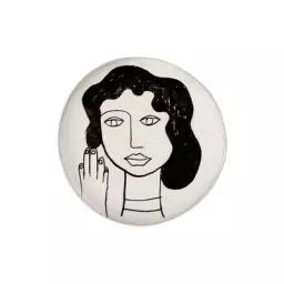 Assiette La Mère en Céramique, Grès – Couleur Blanc – 25 x 25 x 2.5 cm – Designer Marie  Michielssen