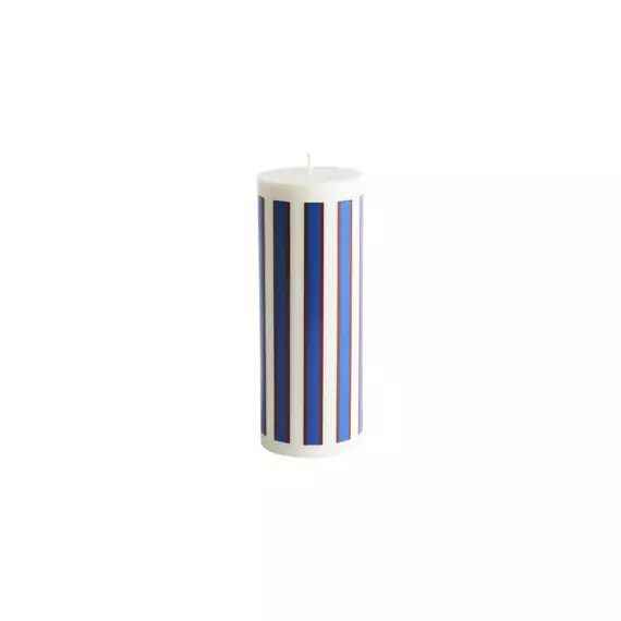Bougie bloc Column en Cire, Stéarine – Couleur Multicolore – 9 x 9 x 25 cm