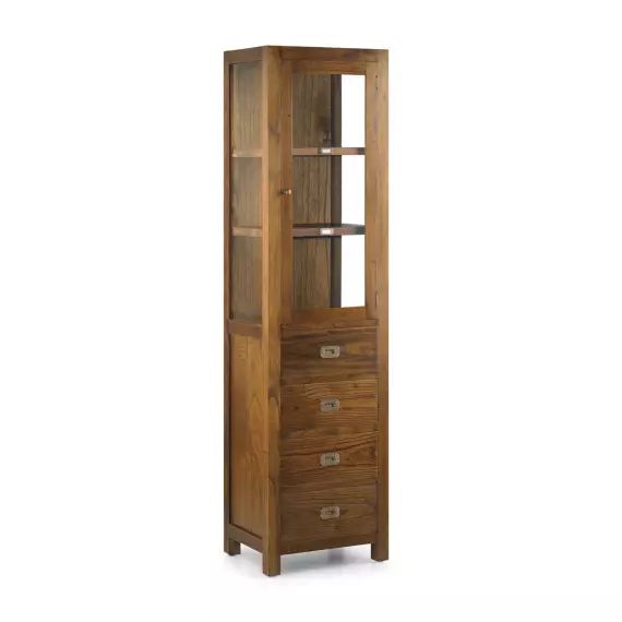 Vitrine en bois marron H190