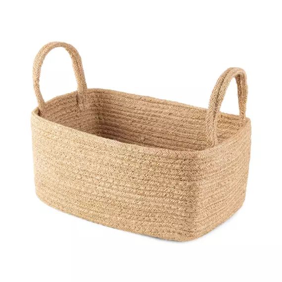 Panier de rangement jute 24x15cm