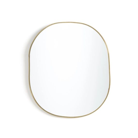Miroir ovale en laiton, Uyova