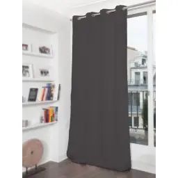 Rideau phonique thermique occultant gris 140×180