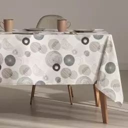 Nappe en coton biologique antitâche imprimée multicolore 140×100 cm