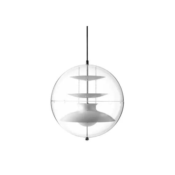 Suspension Suspension en Métal, Aluminium peint – Couleur Blanc – 400 x 46 x 52 cm – Designer Verner Panton