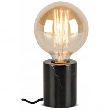Lampe de table en marbre noir H10cm