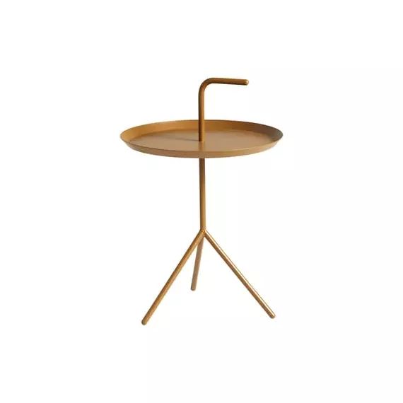 Table basse Don’t Leave Me en Métal, Acier laqué – Couleur Marron – 50.84 x 50.84 x 58 cm – Designer Thomas Bentzen