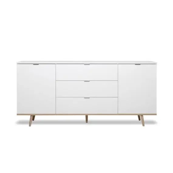 Buffet bas 2 portes 3 tiroirs L180 cm