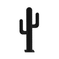 Cactus de jardin à monter soi-même en aluminium noir H150cm