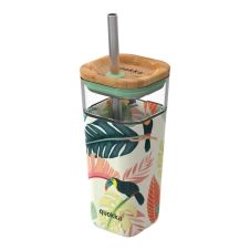 Travel mug   toucans 54 cl en verre  décoré