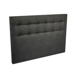 Tete de lit capitonnée – Gris éléphant, – 160 x 115 cm