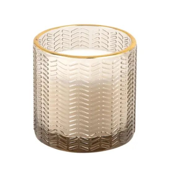 Bougie parfumée en verre taupe H7 100g