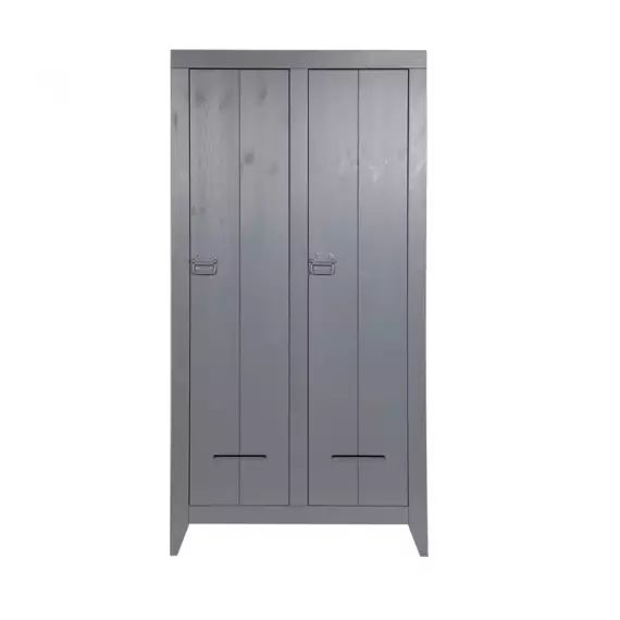 Til – Armoire industrielle 2 portes en pin
