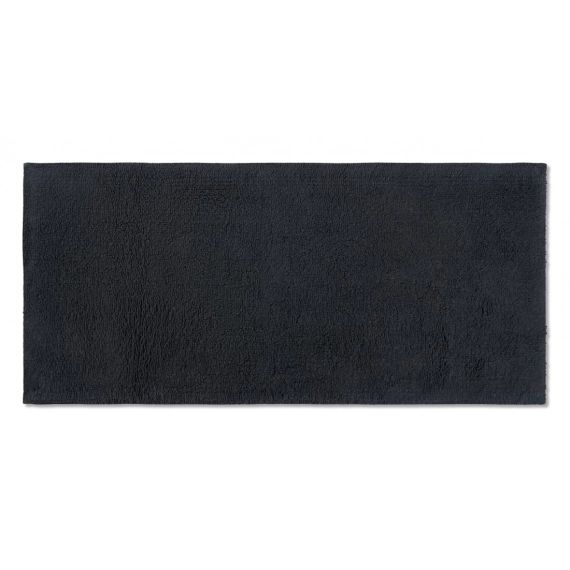 Aire, très long tapis de bain 100% coton 50 x 110 cm, gris graphite