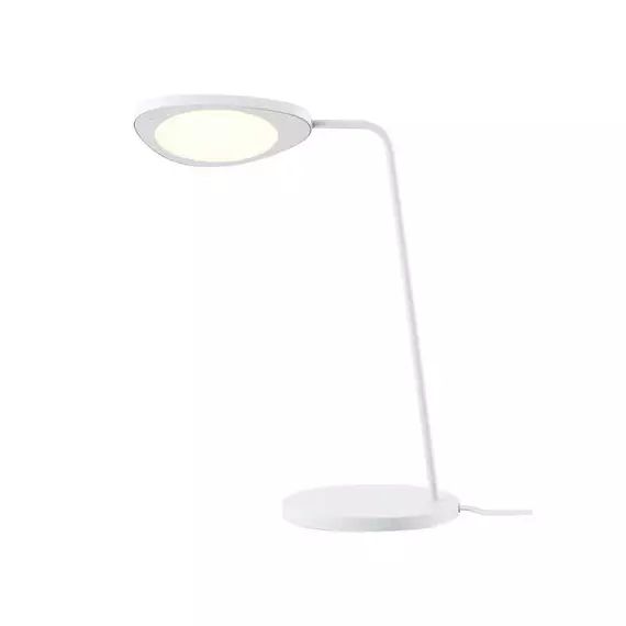 Lampe de table Leaf en Métal, Aluminium – Couleur Blanc – 18.5 x 15.5 x 41.5 cm – Designer Broberg & Ridderstrale