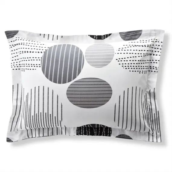 Taie d&rsquo;oreiller 65×65 grise en coton