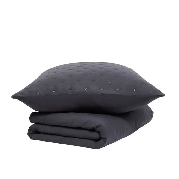 Couvre lit boutis anthracite 240×260
