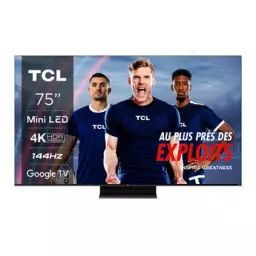 TV LED Tcl 4K QLED Mini-LED 144Hz 75C805 2023