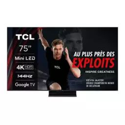 TV LED Tcl 4K QLED Mini-LED 144Hz 75C805 2023