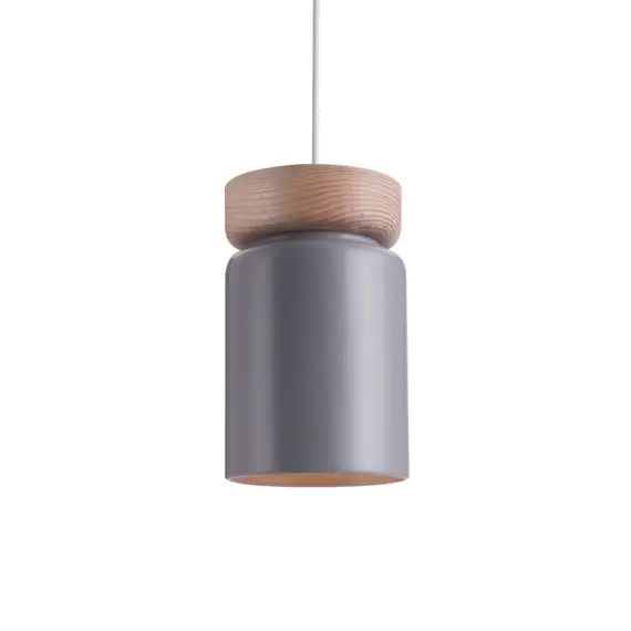 Suspension en bois  gris d. 15 cm