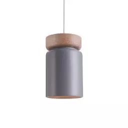 Suspension en bois  gris d. 15 cm